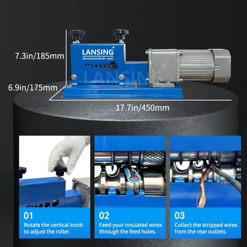 M20-2 Industrial Automatic Network Cable Stripper 1-20mm Fast Stripping High-Efficiency Hot Sale CE Certified Cable Stripper