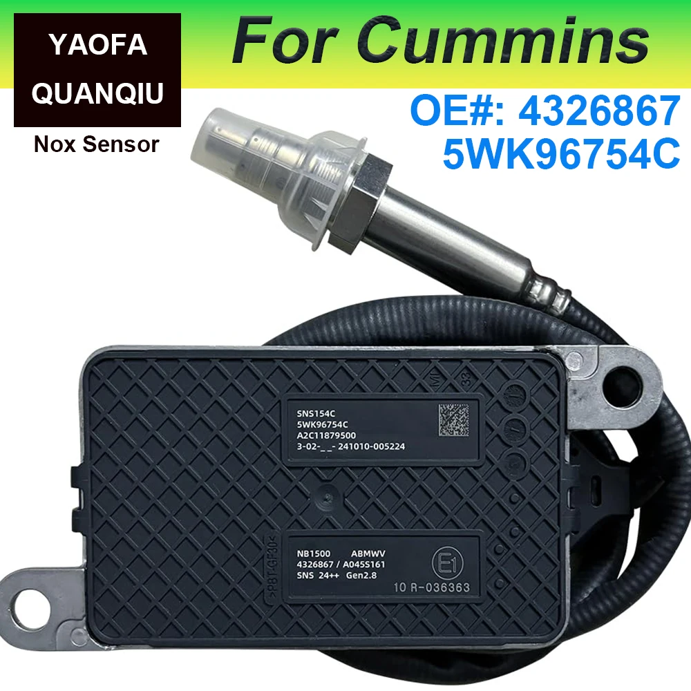 

5WK96754C 4326867 2897314 2872949 4326475 Original NEW Nitrogen Oxide Sensor NOX Sensor for Cummins ISX15 for Volvo Kenworth Pet