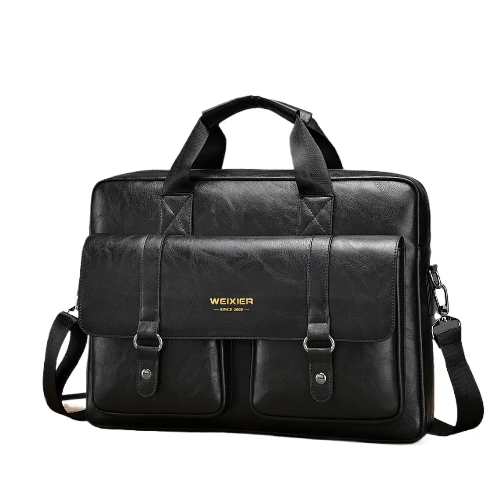 Nuova valigetta da uomo, borsa per laptop multistrato impermeabile di grande capacità, borsa a tracolla monospalla casual e alla moda