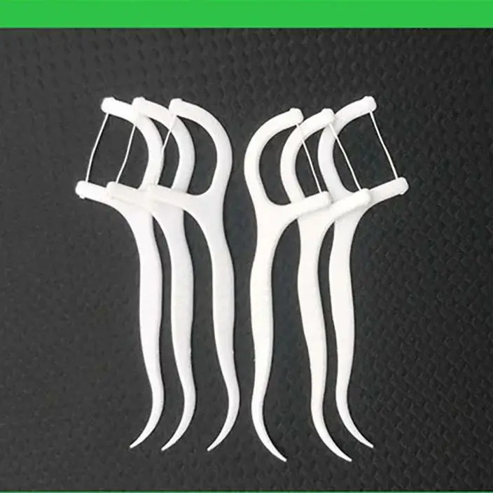 50-200 قطعة عصا خيط البوليمر عالية الشد الخيط العناية بالفم الخيط عصا المتاح مسواك لوازم طب الأسنان خيط تنظيف فائق الدقة #6