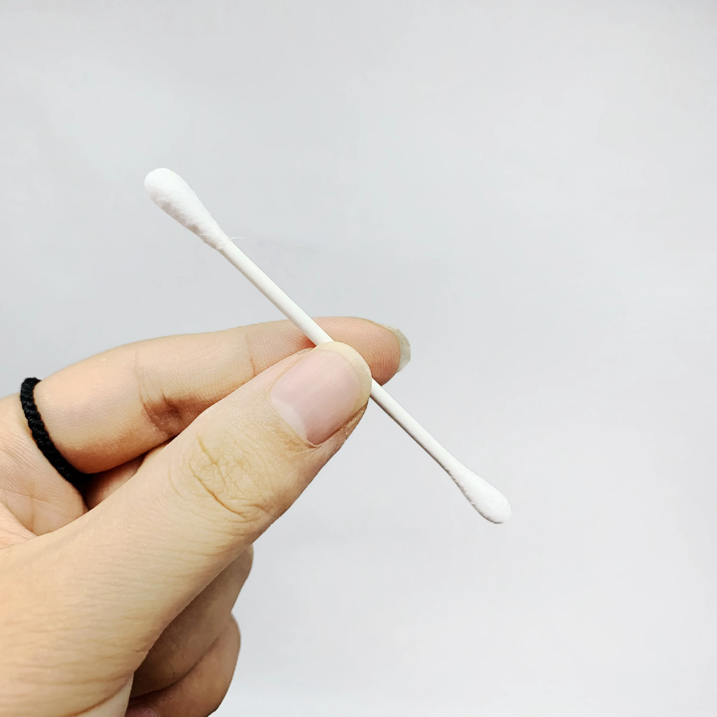 300 uds/600 Uds. Hisopos de algodón para adultos con temática de Halloween, doble cabeza, doble redondo y grueso, elementos creativos de estilismo para Halloween