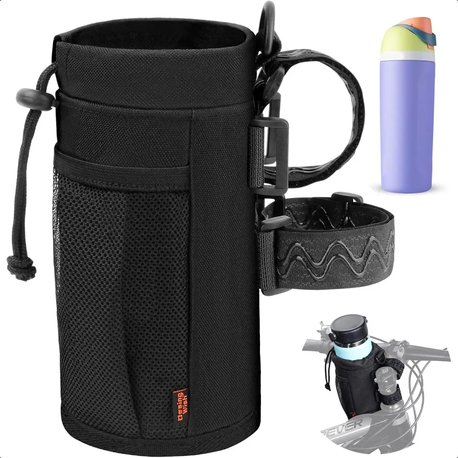 

Desing Wish Bike Water Bottle Holder 1624oz Bike Cup Holder with Removable NonSlip Straps Multiple Installation Methods Insulat