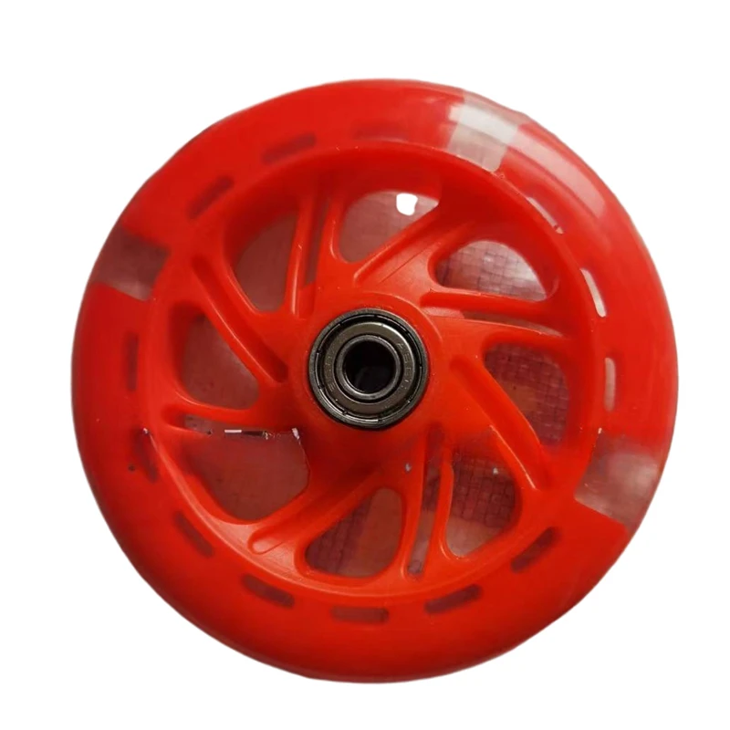 

12*2cm PU LED Flash Scooter Replacement Wheels Children's Bicycle Training Parts Durable Skating Scooter Spare Wheel for Kids