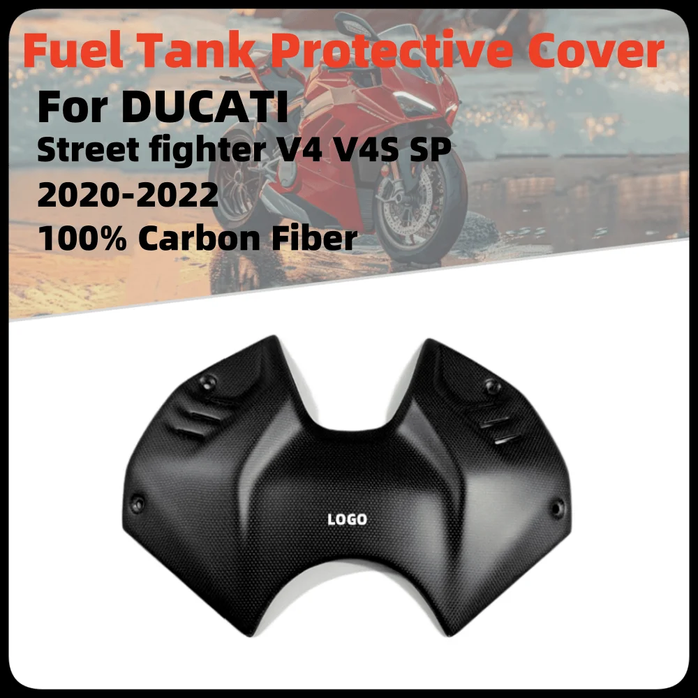 

For DUCATI Streetfighter V4 V4S SP 2020 2021 2022 Accessories Motorcycle Carbon Fiber Front Fuel Tank Cap Battery Cover Fairing