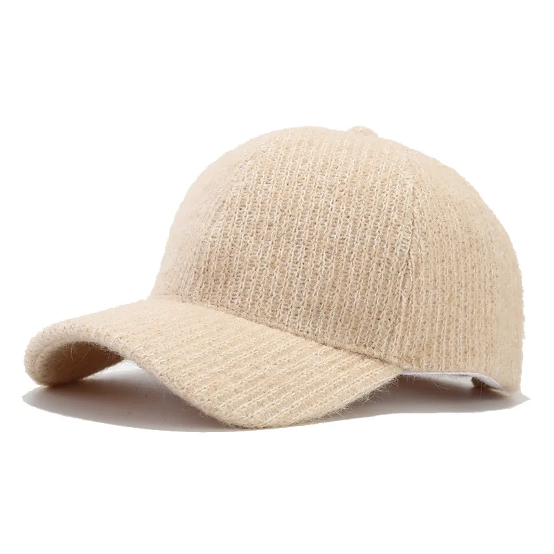 Winter Baseball Cap Women- Thickened Warm Sun Hat For Men & Women, All-match Solid Color Adjustable Unisex Cap