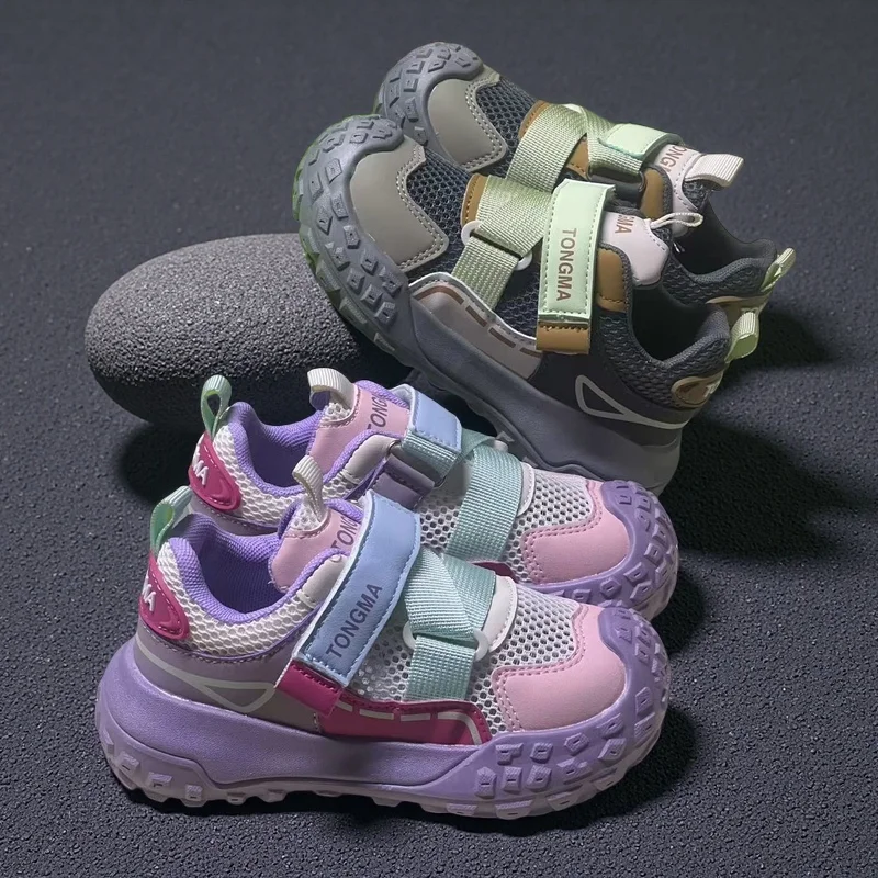 

Toddler Shoes For Girls Breathable Mesh Little Kids Casual Sneakers Non-slip Children Sport Shoes tenis