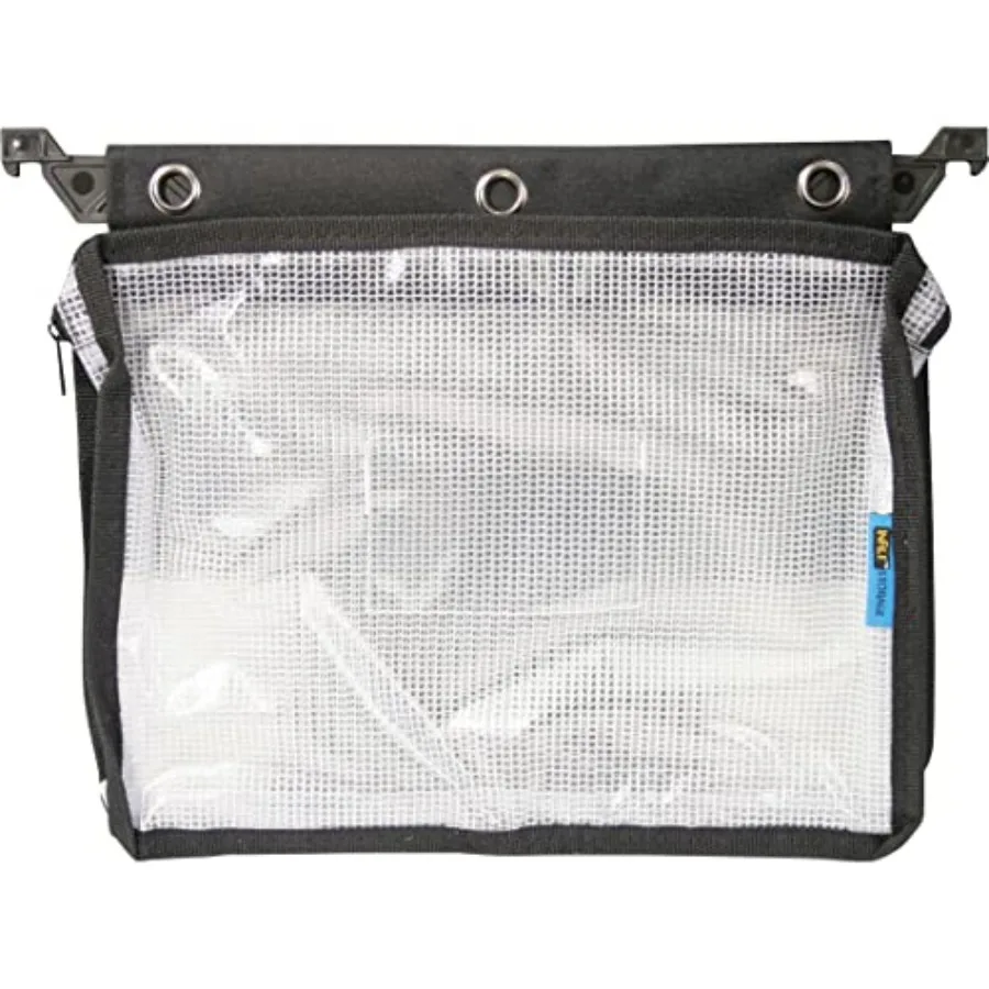 

Expanding Zipper Pouch, 13 x 9.25, Black/Clear