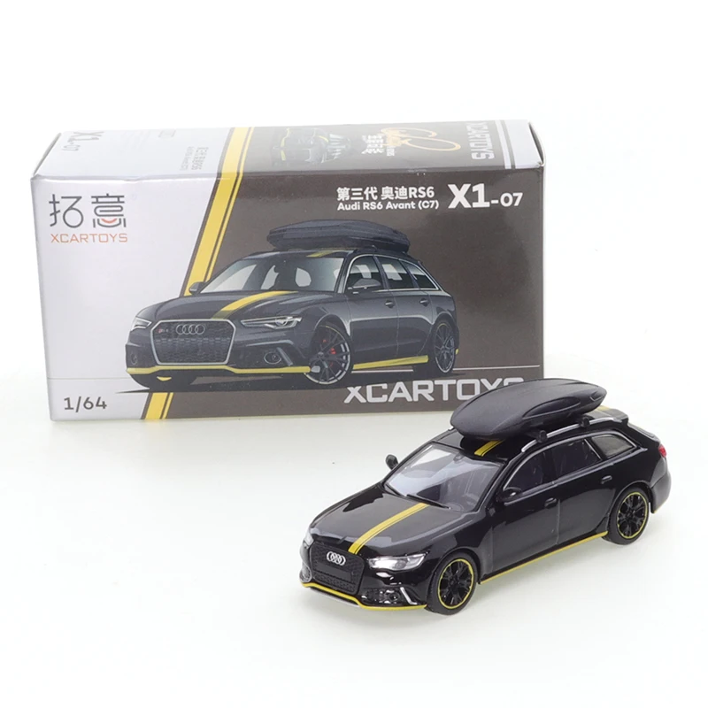 

XCARTOYS 1/64 Audi RS6 C7 Black Cars Alloy Toys Motor Vehicle Diecast Metal Model Gift Toys for Boys Kids