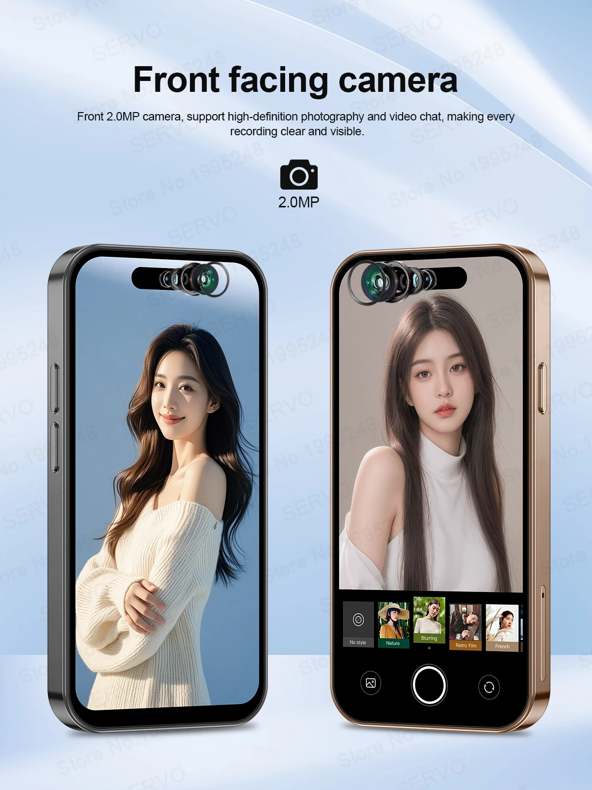 SERVO S16 Mini 4G LTE Smartphone Android 12 Dual SIM 16GB/64GB ROM Facial Unlock WiFi GPS Play Store Pocket Small Mobile Phone