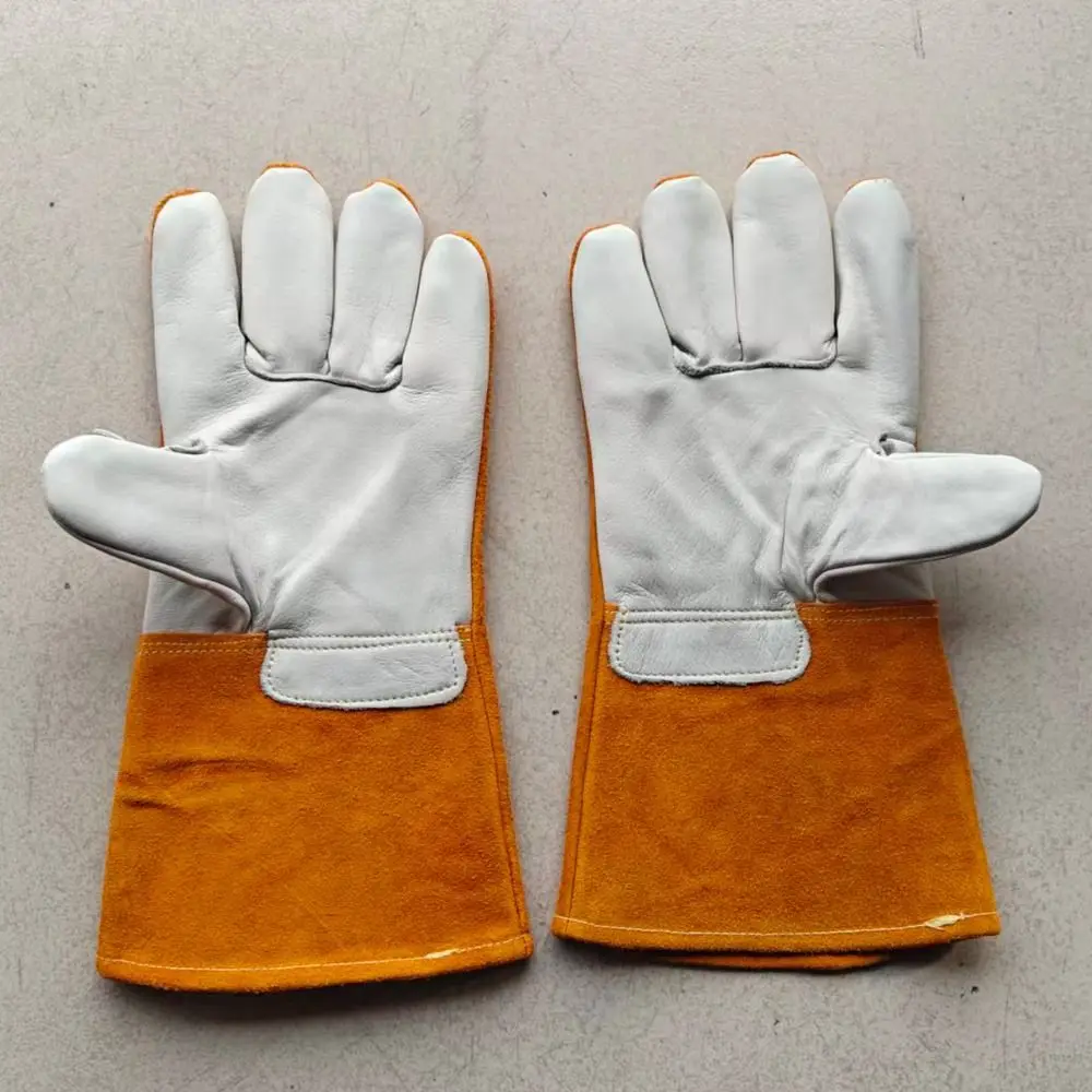 Long-sleeved Thorn Proof Gardening Gloves Adjustable Cuff Breathable Labor Protection Glovess Thickened Safety