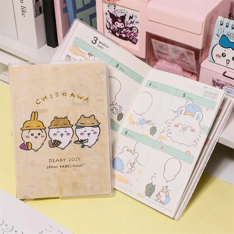 2025 لطيف الكرتون أنيمي دمية الجدول الزمني كتاب عالية الجمال طالب التعلم دفتر مع صفحات داخلية ملونة الإبداعية مكتب التموين #5