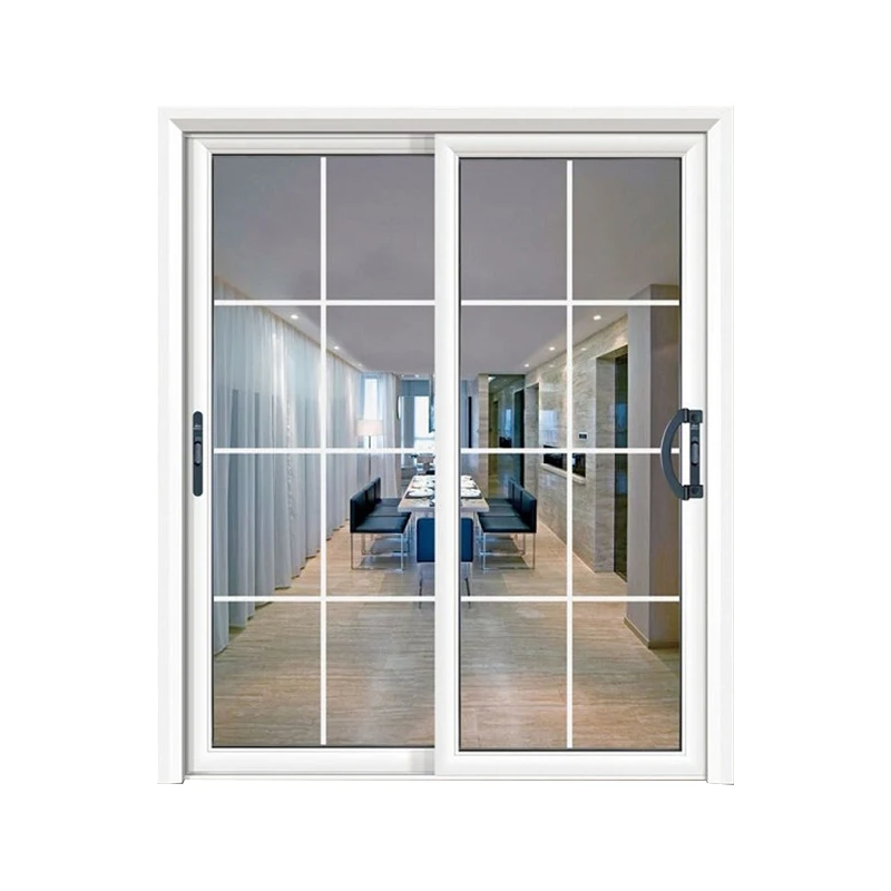 

Custom-made living room sliding door balcony double bathroom glass partition titanium magnesium alloy door