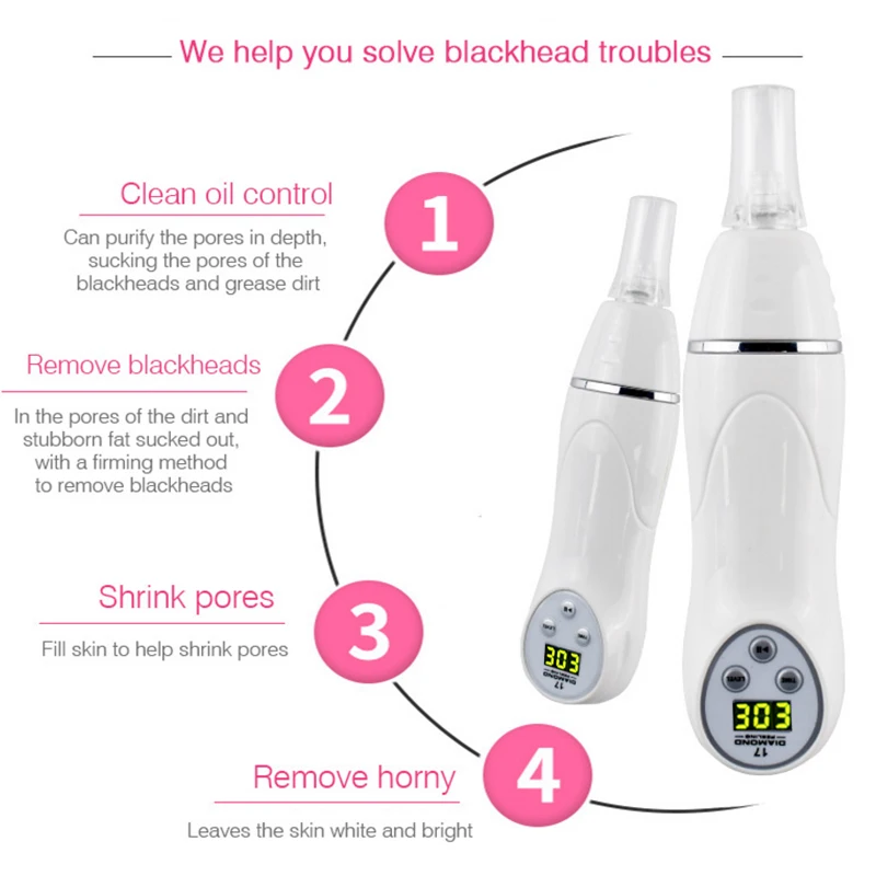 Blackhead Remover Vacuum Acne Pore Cleaner Electric Pimple Tool Rechargeable Facial Care Deep Cleansing Skin Beauty Instrument