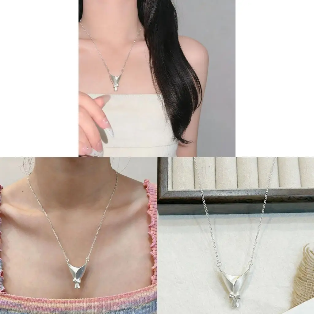  Unique Flower Arrangement Necklace Stylish Collarbone Chain For Casual And Formal Event Gift For Fashionable Ladies