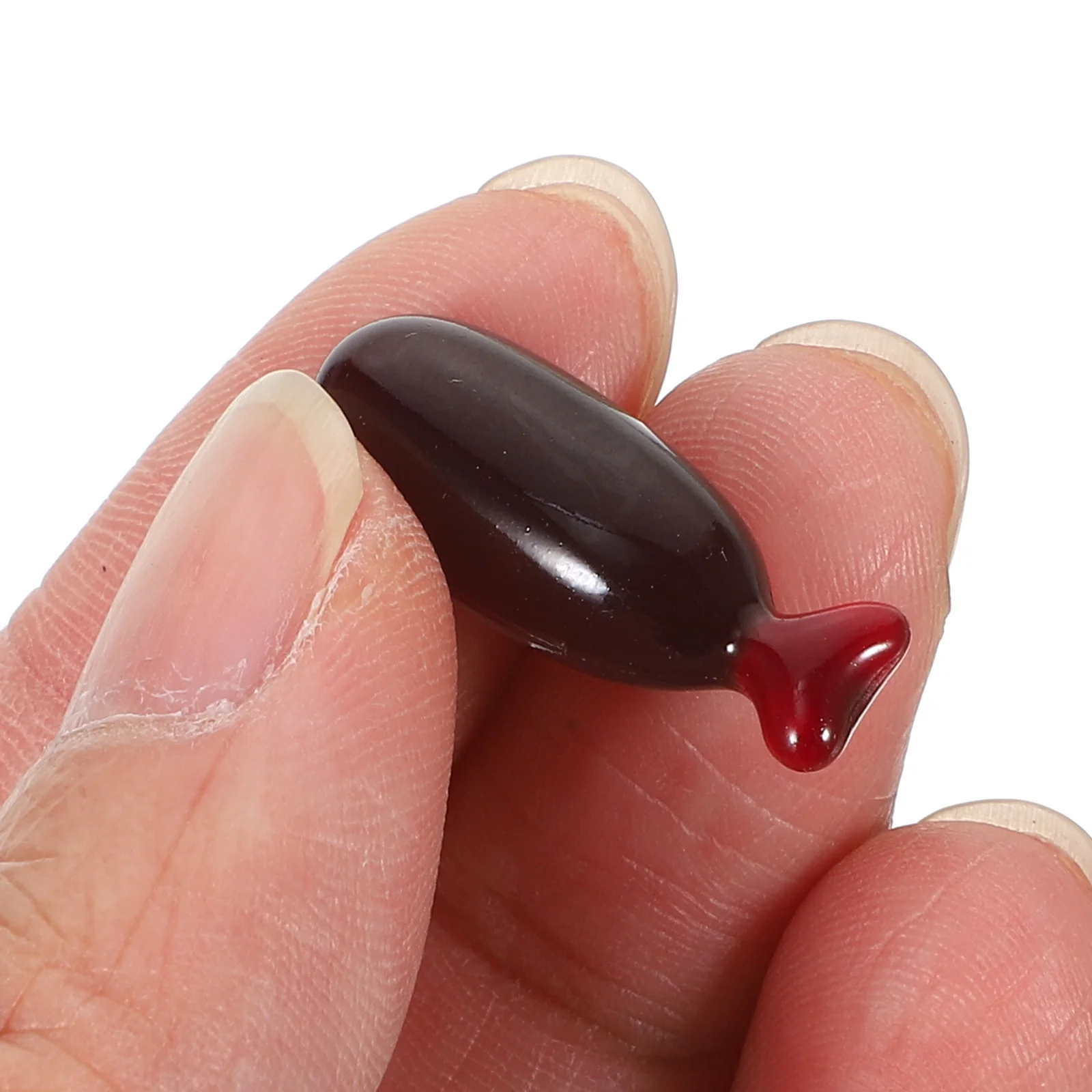 

1 set Fake Blood Capsules Edible Gelatin Prank For Halloween Horror Movie Props Realistic Bleeding Effect Party Supplies Trick