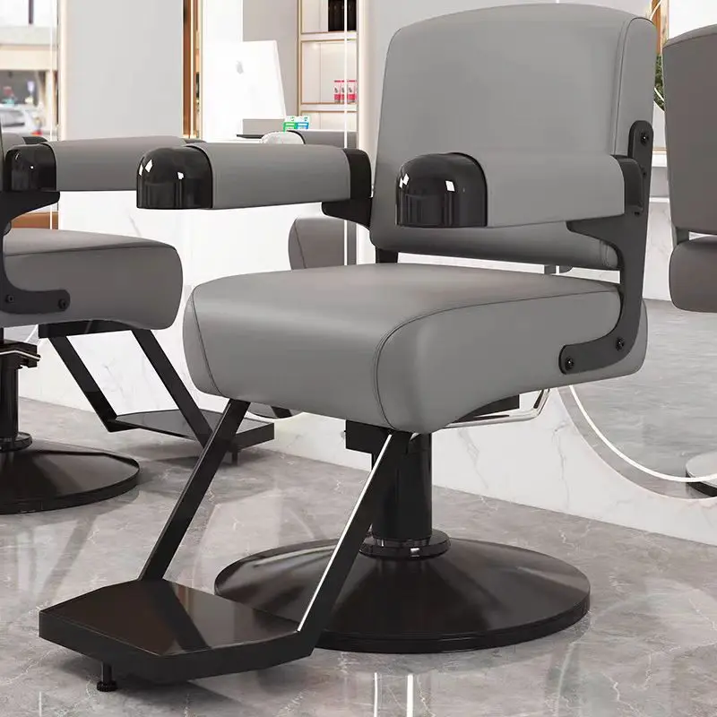 Barbershop PU Leather Hair Salon Chair Height Adjustable Stylist Barber Chair