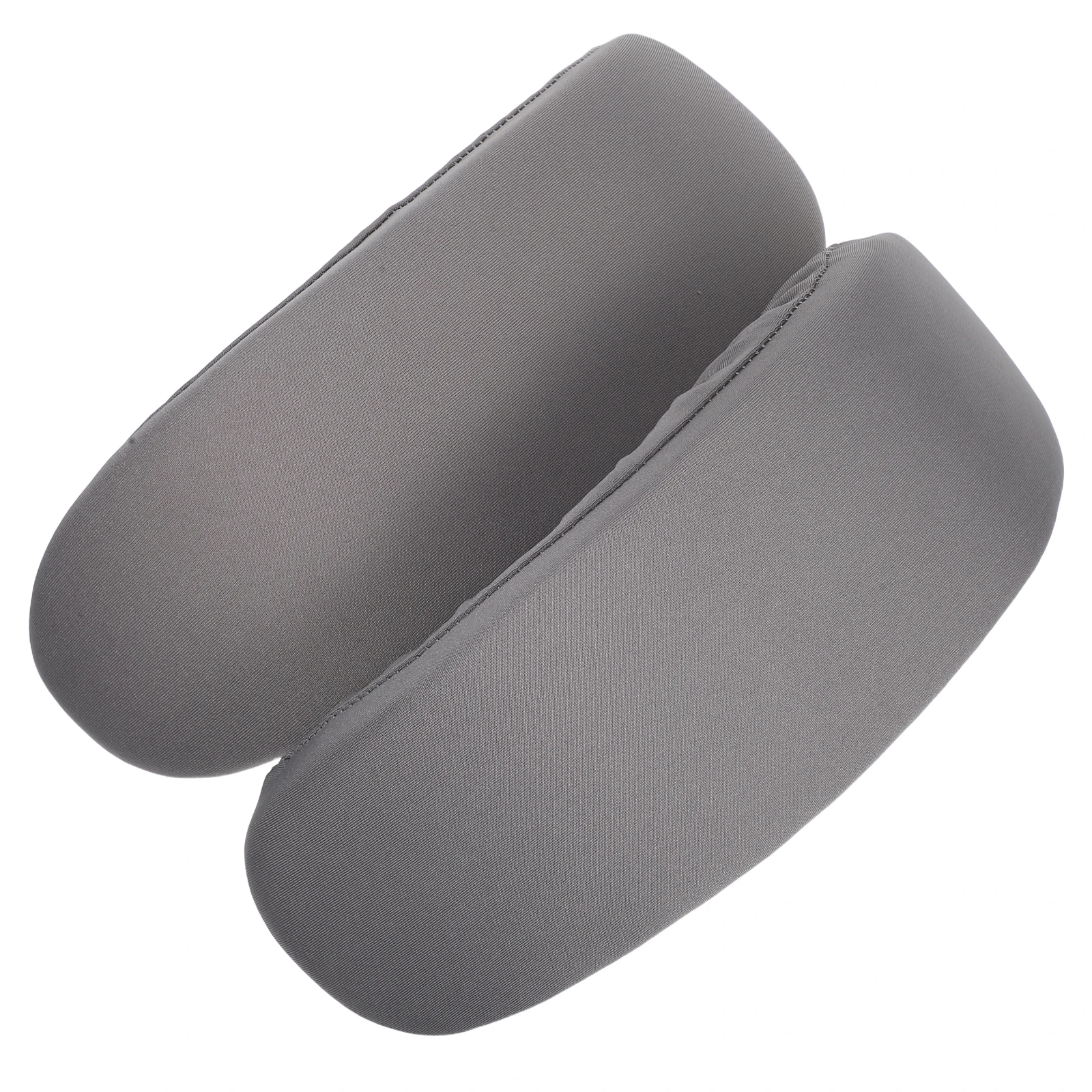 

2 Pcs Office Chair Armrest Pad Slipcover for Armrests Cushion Sponge Mat Computer Grey Covers Chairs