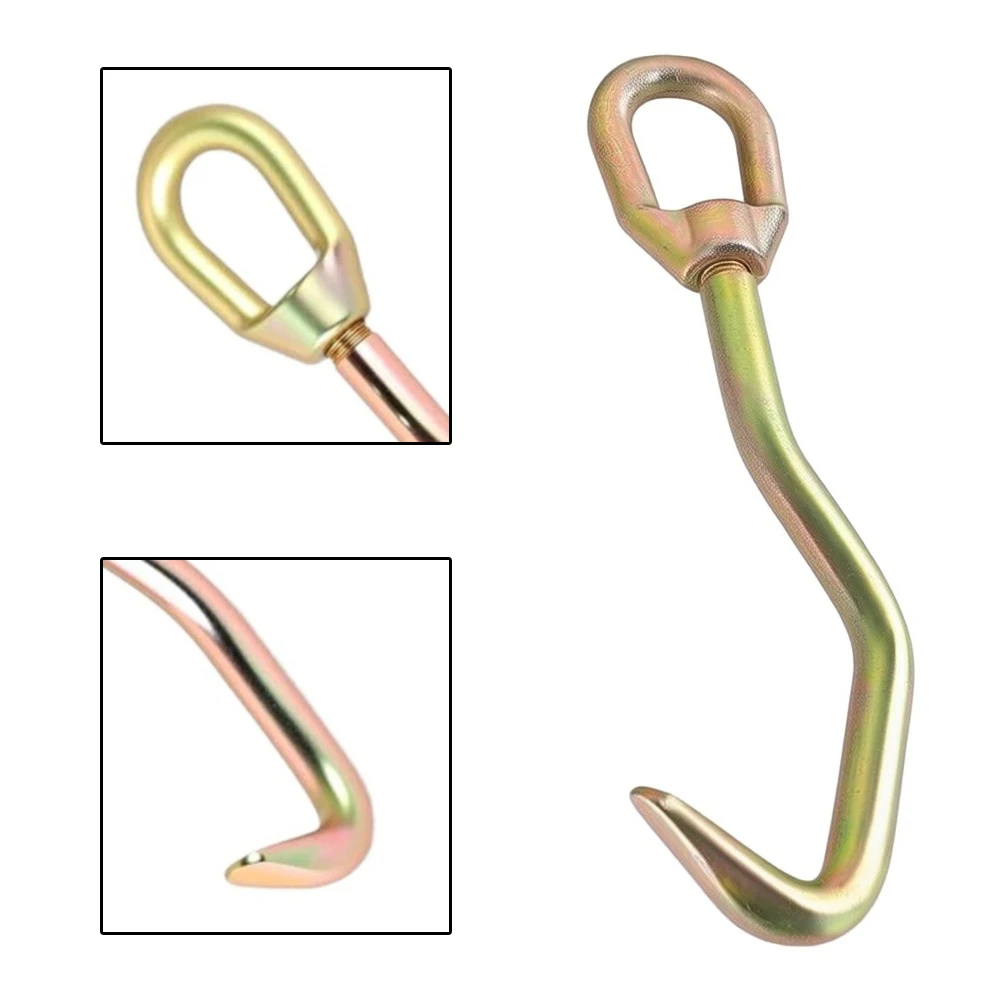 Auto Body Pulling Clamp Frame Hook With 360 Swivel Head For Car Dent Repair Sheet Metal Tool Automotive Accessories Yellow Metal