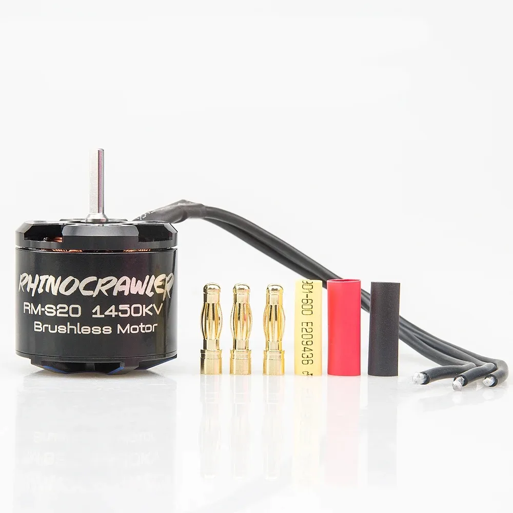 RhinoCrawler Crawler Car Brushless Motor Combo 80A for 1/8 1/10 RC Crawler Car LCG Chassis Axial SCX10 Traxxas TRX-4 MOA