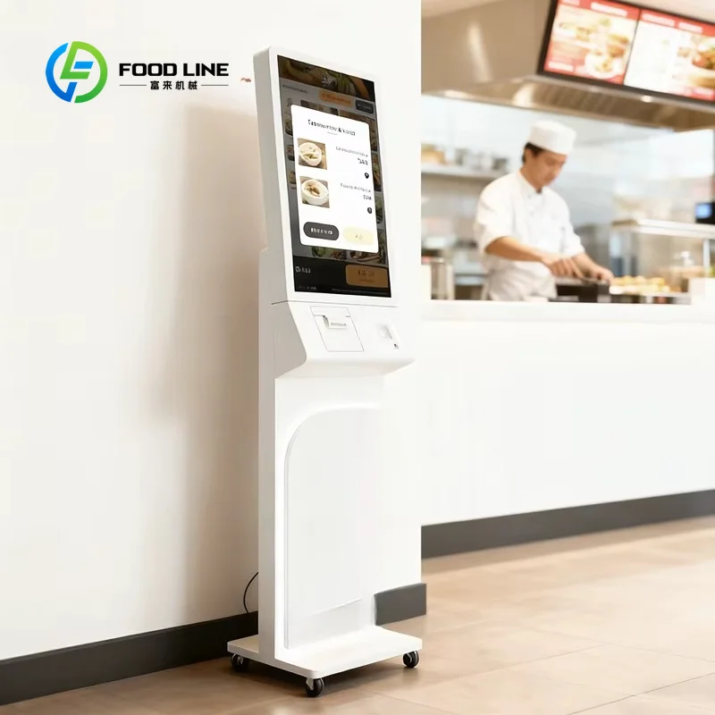 Food Ordering Ticket Kiosk Machine Payment Terminal Floor Standing Indoor Touch Screen Pos Kiosk