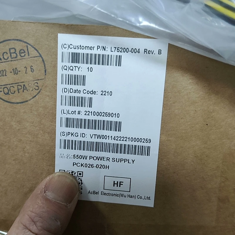 L75200-004 PCK026 New Original 550W PSU For HP Prodesk 280 282 285 288 400 480 600 800 G3 G4 G5 G6 Power Supply DPS-500AB-51A