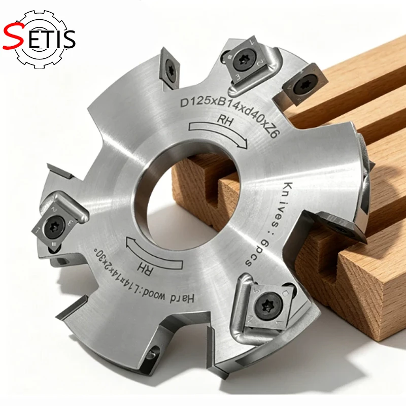 Woodworking discard-type slotting cutter, end milling trimming cutter, tenon slot cutter, and thread-starting alloy cutter