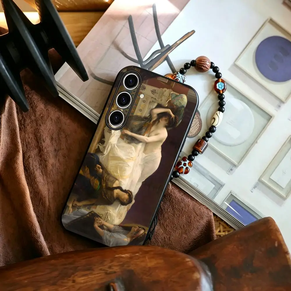 Alexandre Cabanel Art painting  Phone Case For Samsung Galaxy S26 S25 S24 S23 S22 S21 Plus Ultra Fold A Soft Black