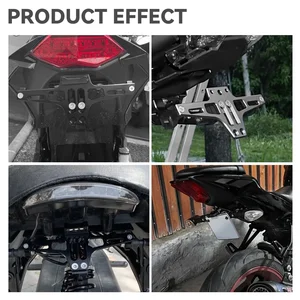 Motorcycle plate support with signaling lights, plate support, Yamaha MT07, Kawasaki Z800, Honda, BMW 11 Main Sales Door Honda Plates - №3