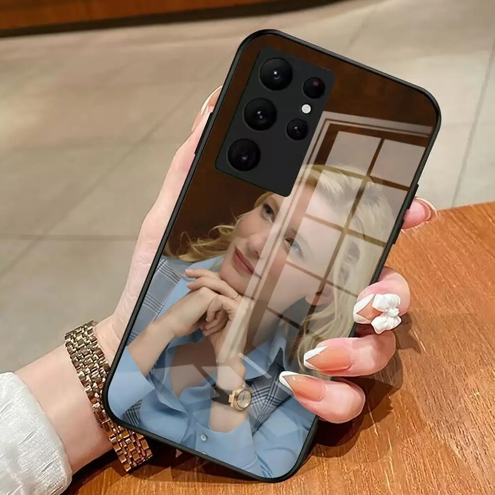 B-Cate B-Blanchett Phone Case For Samsung S26 S25 Edge S24 S23 S22 Ultra Plus Fe A57 A37 A17 A56 5G Glass Cover