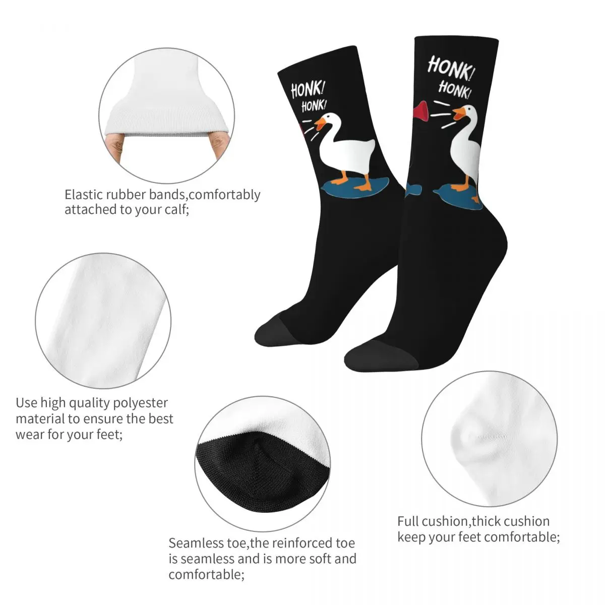 Happy Funny Men's Socks Crazy Noot Honk Sock Pingu Pinga Penguin High Quality Women Socks Spring Summer Autumn Winter