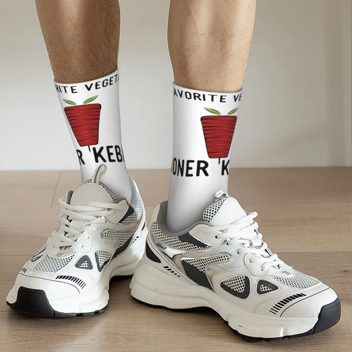 Ich liebe Döner Kebab gemütliche Unisex-Socken, Radfahren glückliche 3D-Drucksocken, Streets tyle verrückte Socke