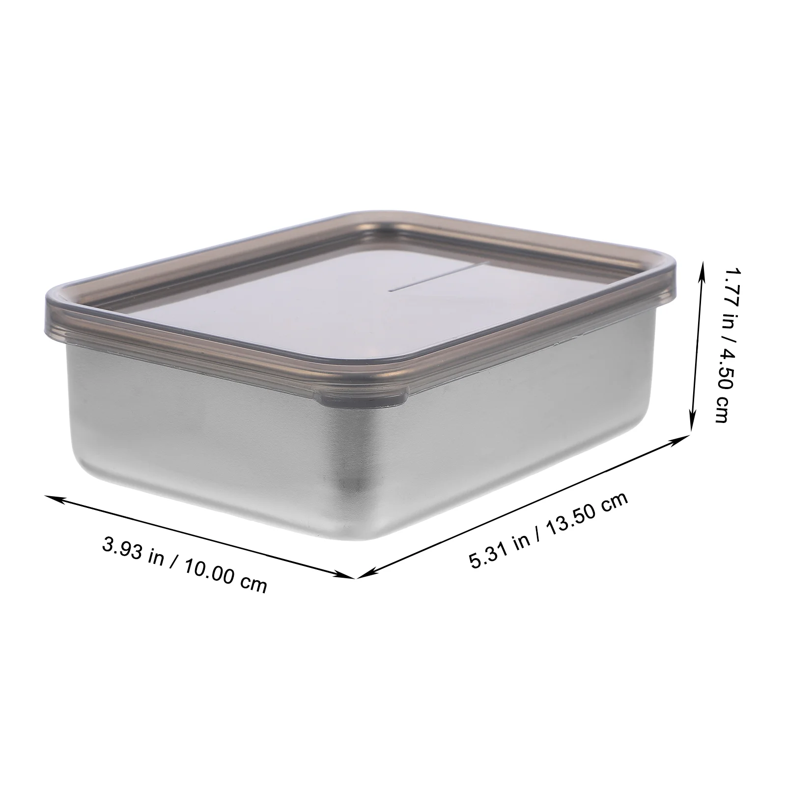 Stainless Steel Crisper Cheese Containers For Fridge Refrigerator Storage Electronic Pp Keeper