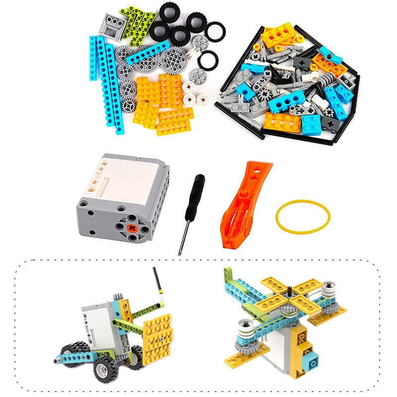 

Technical Vehicles Set with Power Functions Assembly Toys Model Parts 107PCS Science and Education Building Blocks DIY Cars
