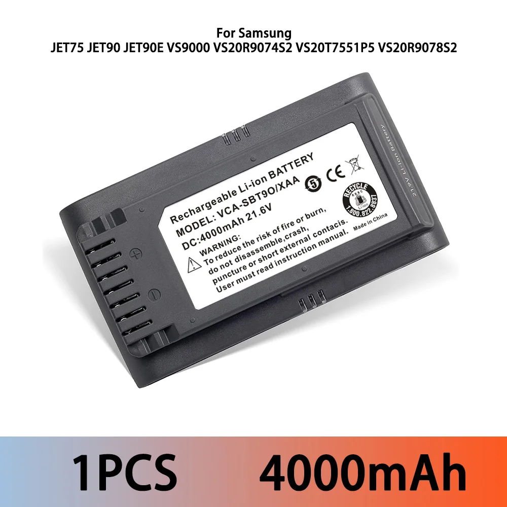 JET-90 5000 mAh Batterij Accessoires Nieuw voor Samsung Jet 90 VCA-SBT90 Stofzuiger Accessoires Hoge Capaciteit Kwaliteit Li-ion