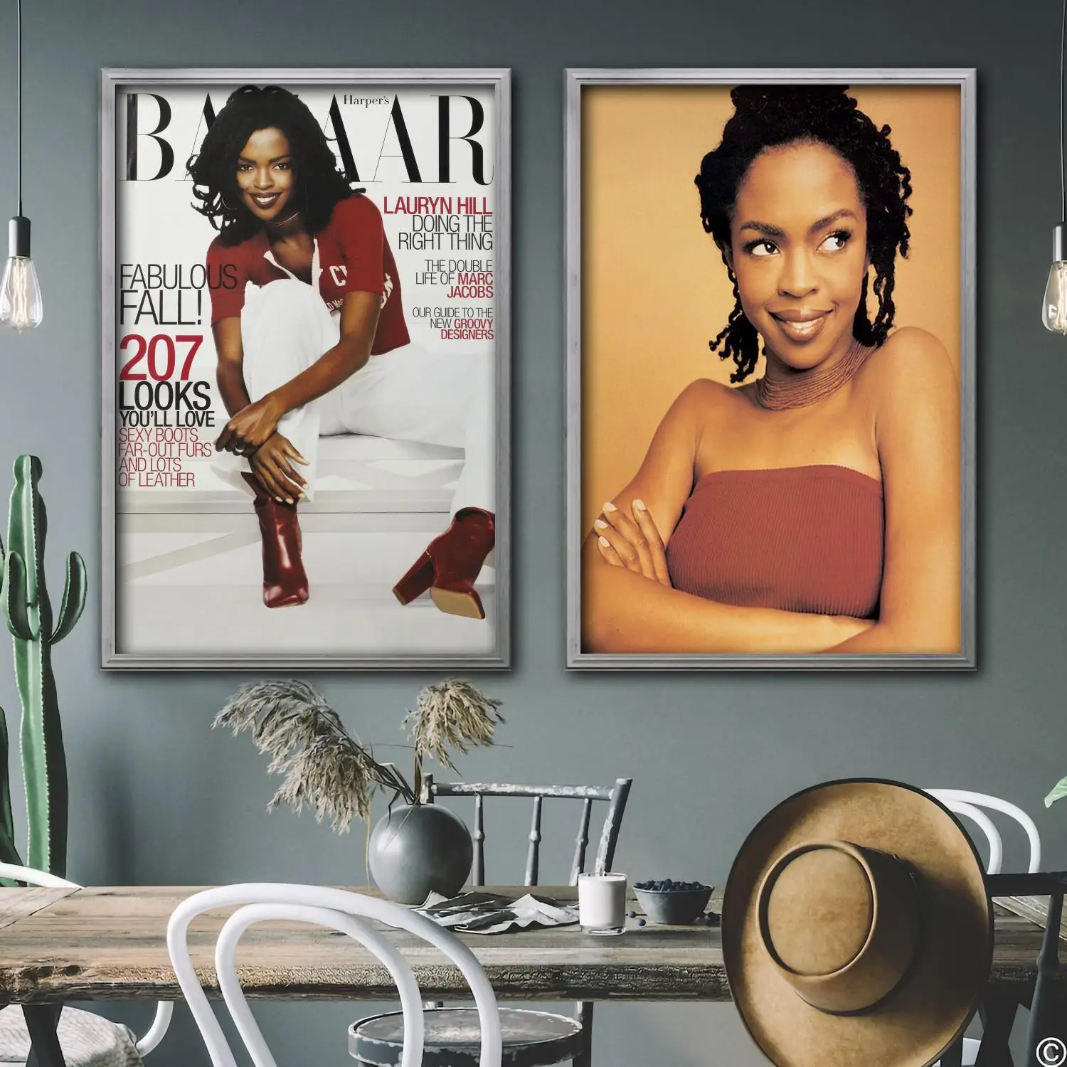 

lauryn hill singer Decorative Canvas Posters Room Bar Cafe Decor Gift Print Art Wall Paintings