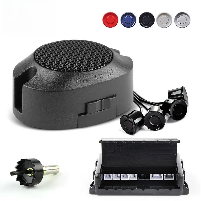 

Автомобильный реверсивный радар, двухъядерный с переключателем, задний 4 зонда, звуковой сигнал, регулируемый звук