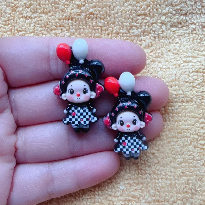 12pcs Joker Balloon Children's Fun Handmade DIY Cream Gel Phone Case Hair Clip Headpiece Resin Accessories Jewelry view 3
