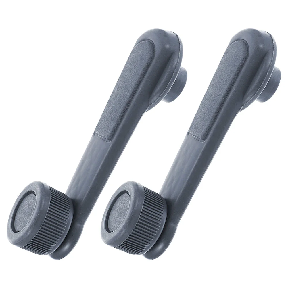 

2 Pcs Window Crank Handle Replacement Door Lift Car Interior Accessories Riser Knob