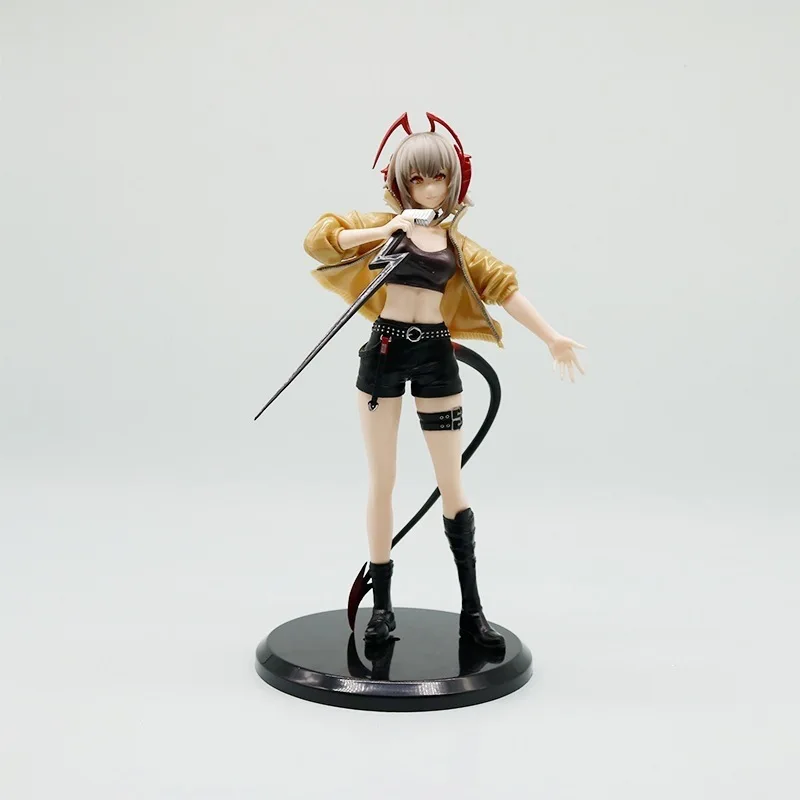 Game Arknights Wiš'adel PVC Pretty Girl Stand Figure Model Desktop Holder Display Ornament Figurine Collection Gift Statue Model