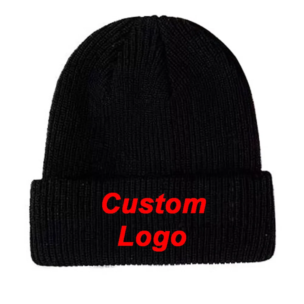 Custom Baseball Cap Buyer Customers Logo Clients Winter Cold Weather Keep Warm Retail Tennis Club Skullies Ski Sport Hat Beanies