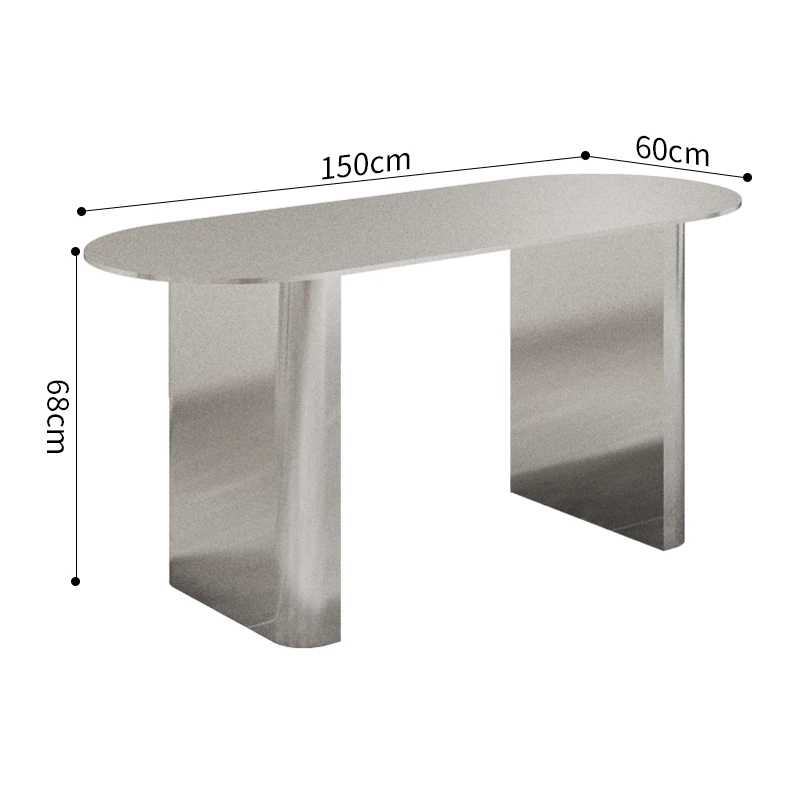 ZL Zhongdao Table Display Stand Stainless Steel Brushed Display Table Product Display Display Table