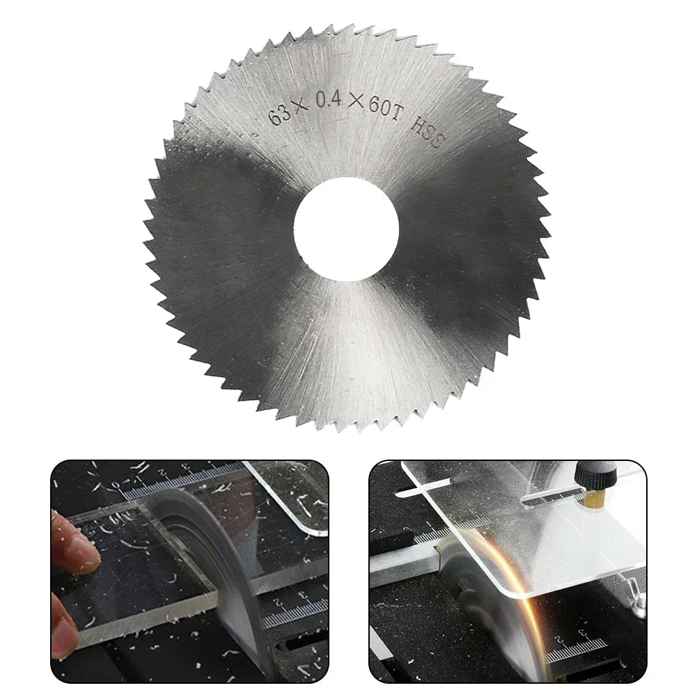 Saw Blade Steel Circular Saw Blade 63mm Bore Diameter 16mm Wheel Cutting Disc DIY Miniature Small Table Saw Circular Saw Blade