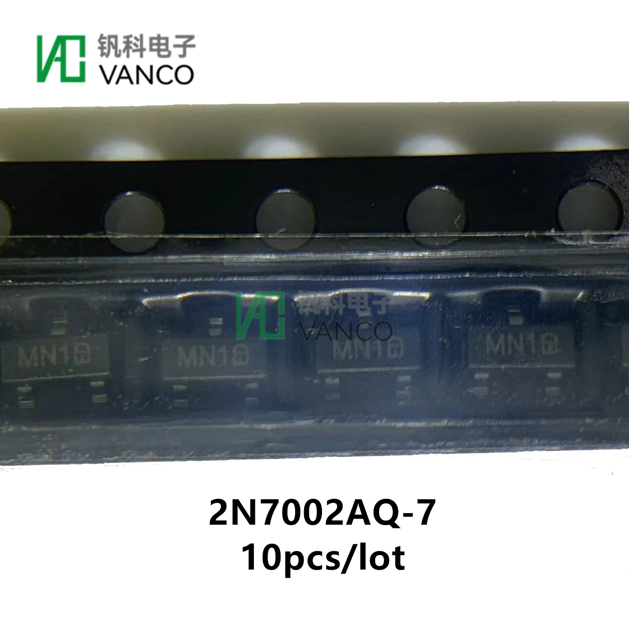 10pcs/lot 2N7002AQ-7 Transistor Kit MOSFET N-CH 60V 180MA SOT23 In Sctock