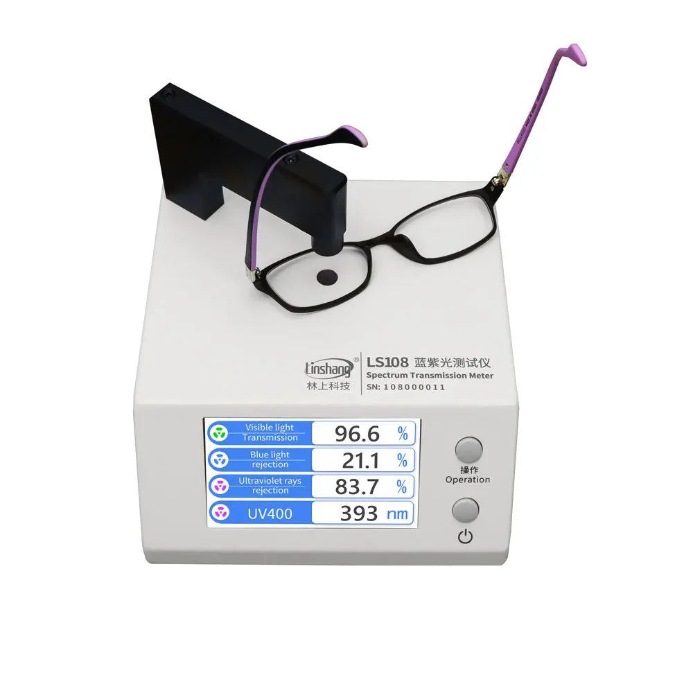 Linshang LS108 uv 400 tester meter to measure  and blue light blocked    sunglass