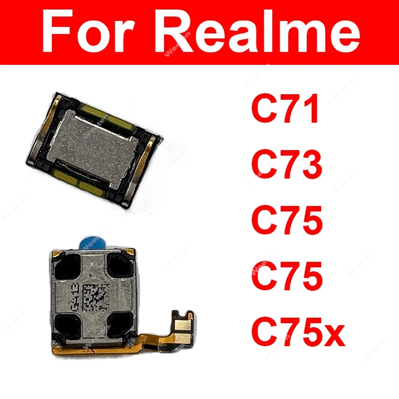 

Динамик для наушников Realme C71 C73 C75 C75X 4G 5G, динамик для наушников, восстановитель звука, гибкий кабель, запасные части
