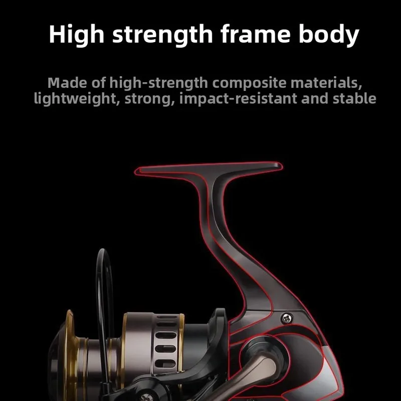 All Metal Long Distance Casting Spinning Reel HES Brand Hot Cross Border Fishing Reel For Lure Fishing Sea Fishing Tackle Wholes