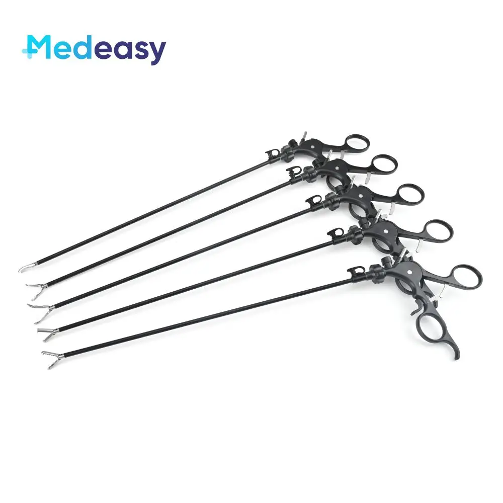 Medeasy Hot Sale Stainless Steel 5mm Laparoscopic Instruments Maryland Babcock Atraumatic Grasping Forceps STZ Type With Ratchet