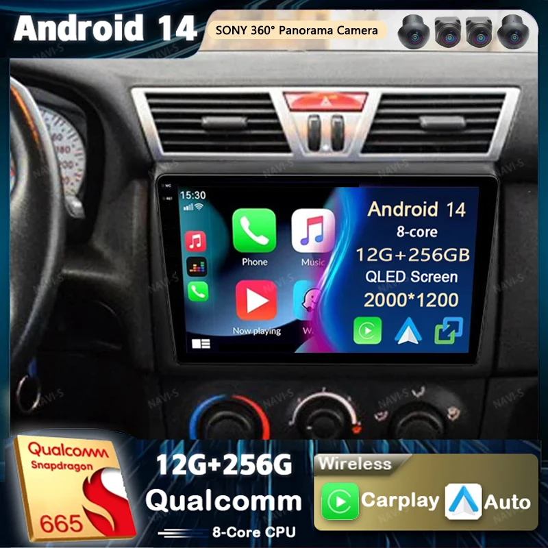 Android 14 For Fiat Stilo 2001 - 2010 2K QLED Android Car Radio Multimedia Video Player GPS AI Voice CarPlay 4G Stereo Head Unit