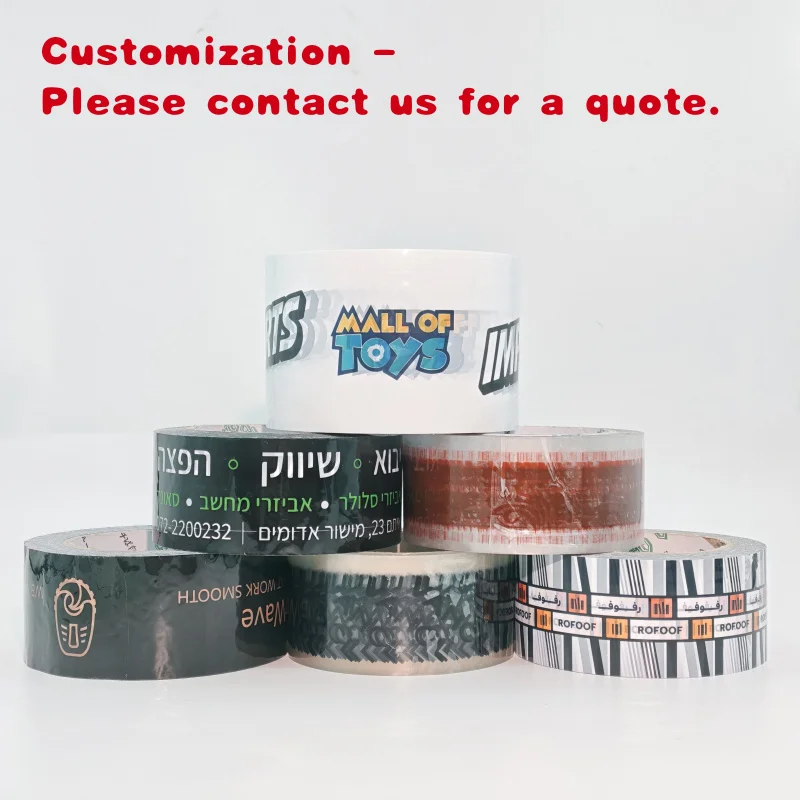 custom.Custom Printed BOPP Adhesive Packing Tape 10 Rolls Minimum Order