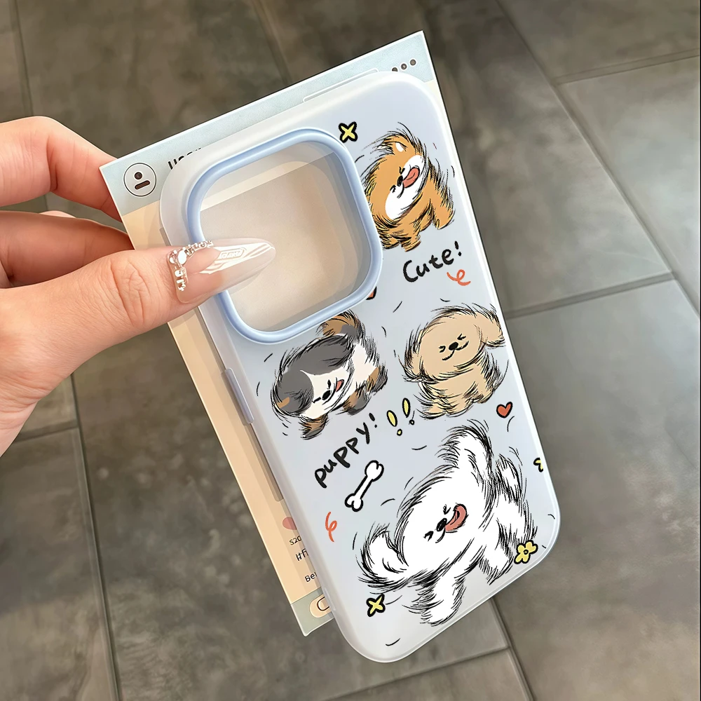 Cute Puppy Bichon Jelly Textur - Phone Cases Xr Cute recension och pris
